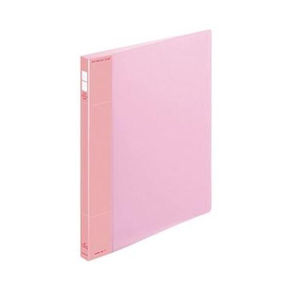 （まとめ）コクヨ ポップリングファイル（スリム）A4タテ 2穴 100枚収容 背幅21mm ピンク フ-PS410P 1セット（10冊）〔×3セット〕
