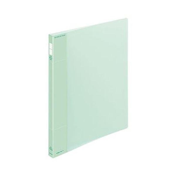 （まとめ）コクヨ ポップリングファイル（スリム）A4タテ 2穴 100枚収容 背幅21mm 緑 フ-PS410G 1セット（10冊）〔×3セット〕