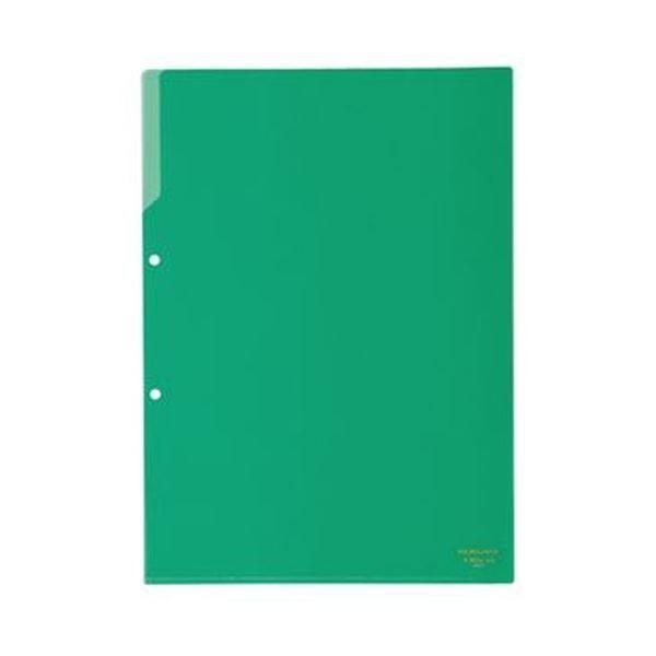 （まとめ）コクヨ クリヤーホルダー（2穴あき・カラー）A4 緑 フ-750G 1セット（50枚）〔×3セット〕