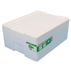 （まとめ）石山 発泡容器 なんでも箱 12.7Lホワイト TI-125IV 1個〔×20セット〕