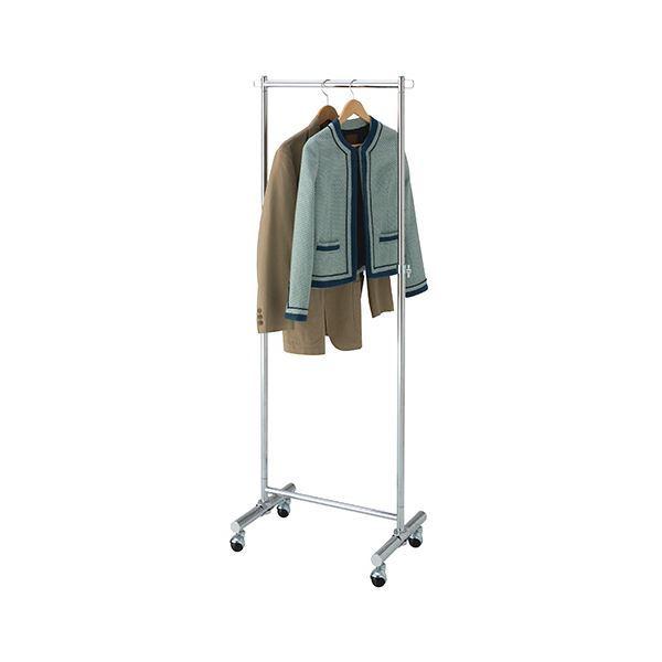 TANOSEE コートハンガー 幅600mm シルバー 1台〔組立品〕_1