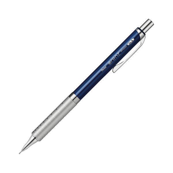 （まとめ）ぺんてる シャープペンシルorenz（オレンズ） メタルグリップ 0.3mm （軸色：ダークブルー） XPP1003G2-C 1本 〔×10セット〕