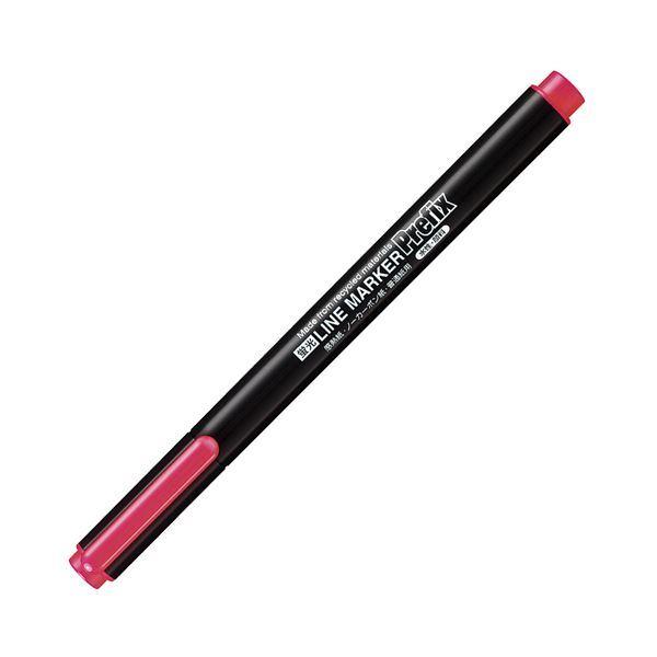 （まとめ）コクヨ 蛍光OAマーカー（再生樹脂・シングル） プリフィクス 中字 桃 PM-L102P 1セット（10本） 〔×10セット〕