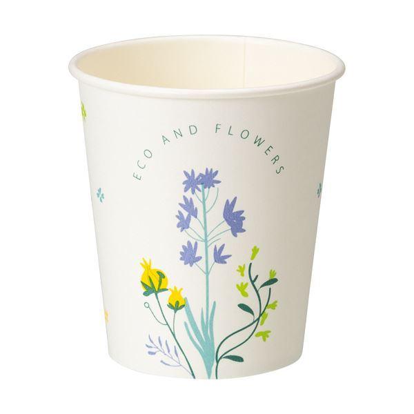 （まとめ）TANOSEE 紙コップ ANDFLOWERS 205ml（7オンス） 1パック（80個） 〔×10セット〕の画像
