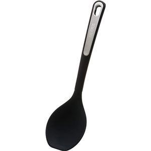 〔36個仕かける〕 サーモス ケイ素樹脂 煮炊き お匙 約幅7.5糎 黒いこと 食洗機相応う ふっ素上塗り 御厨子所 御厨子所