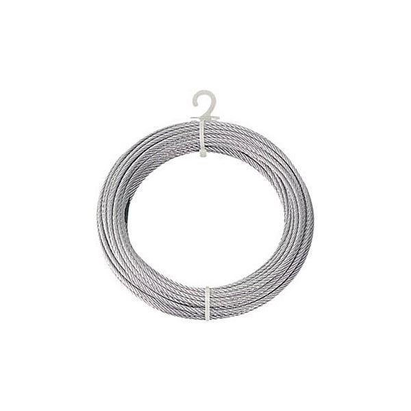 (まとめ) TRUSCO メッキ付ワイヤロープ Φ6mm×10m CWM-6S10 1本 〔×3セット〕
