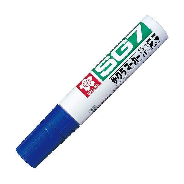 (まとめ) サクラクレパス 油性マーカー SG7 極太 あお JGK#36 1本 〔×30セット〕