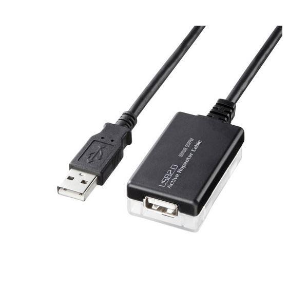 （まとめ）サンワサプライ 取りひろげるUSB2.0アクティブリピーターケーブル (A)牡-(A)刃針 12m KB-USB-R212N 1本〔×10仕掛ける〕 その他PCケーブル、コネクタ-PCケーブル、コネクタ-スマホ、タブレット、パソコン
