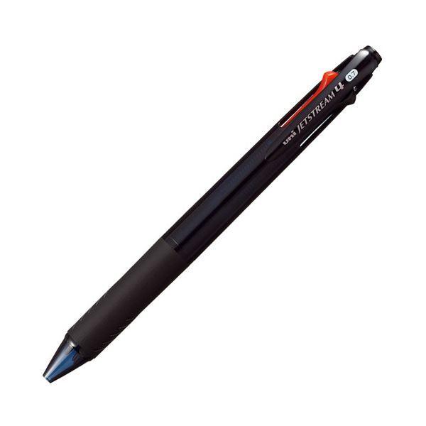 （まとめ）三菱鉛筆 ジェットストリーム4色ボールペン 0.7mm (軸色：透明ブラック) SXE450007T.24 1本〔×20セット〕