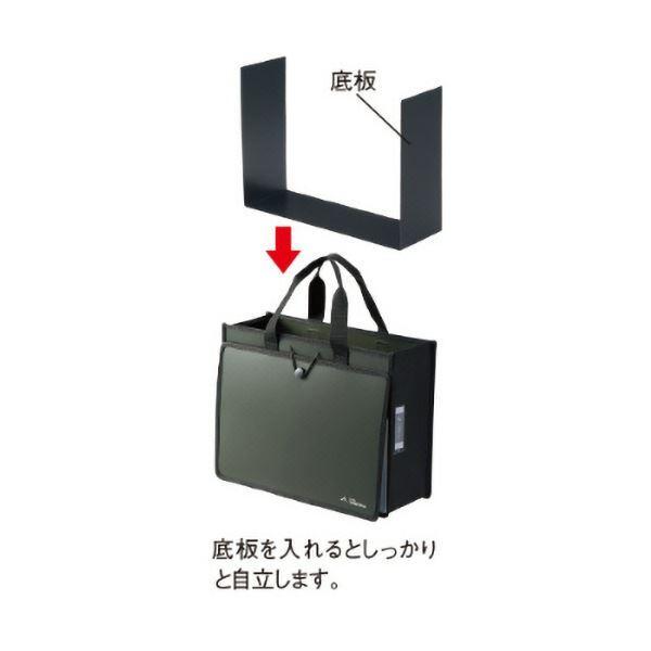 （まとめ）リヒトラブ ALTNAツールバッグ(P.P.) A4ヨコ オリーブ A-7773-22 1個〔×10セット〕の画像