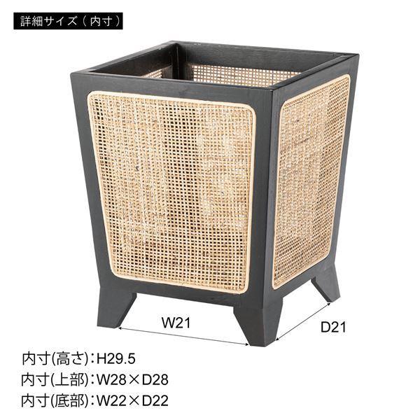 鉢カバー プランターカバー 8号用 角型 約幅32×奥行32×高さ38cm ナチュラル リビング 店舗 インテリア家具_4