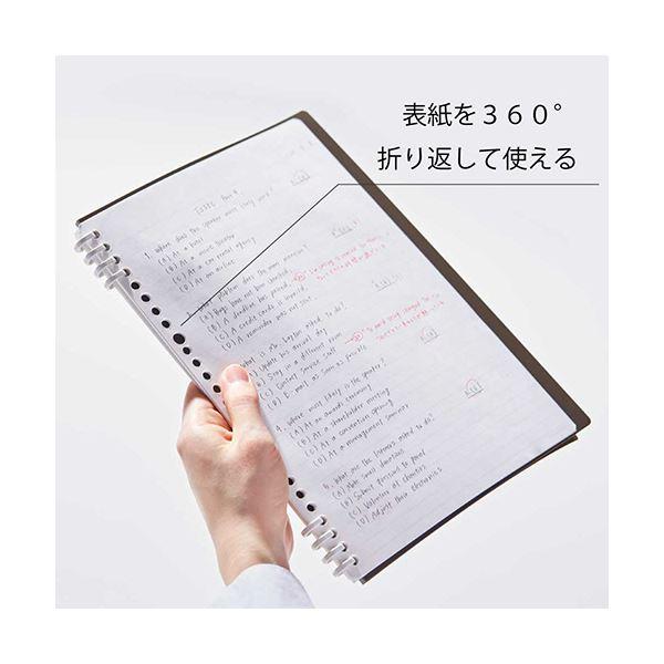 （まとめ） キングジム リングノート テフレーヌB5タテ 水色 CN9855TEミス 1セット（5冊） 〔×3セット〕の画像
