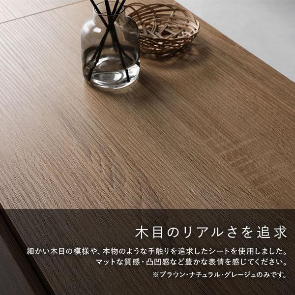 ワイド テレビボード テレビ台 幅120 cm ナチュラル フラップ扉 可動棚