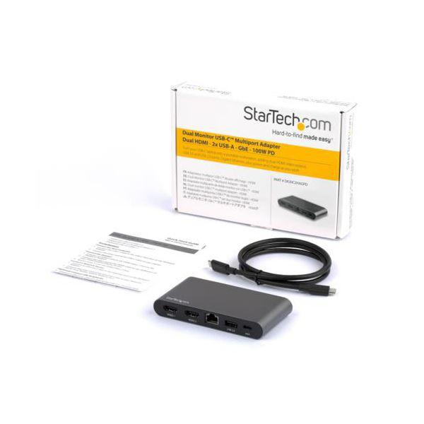 StarTech.com USB Type-C接続マルチアダプタ ブラック DK30C2HAGPD 1個_3