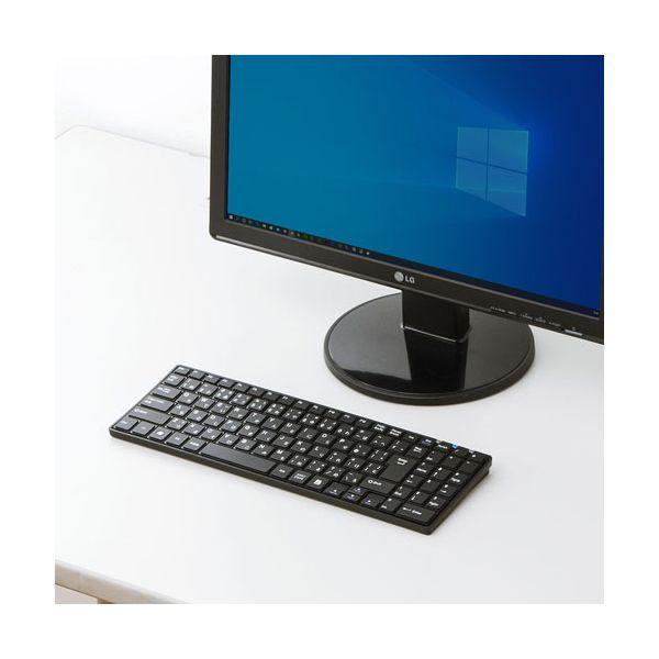 サンワサプライ Bluetoothスリムキーボード テンキーあり ブラック SKB-BT22BKN_2