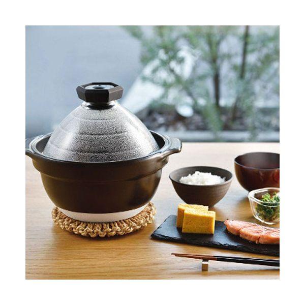 HARIO ハリオ フタがガラスのご飯釜 2〜3合炊き 〔ご飯が炊ける様子が