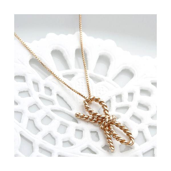 Amelie Monchouchou（アメリ モンシュシュ） リボンペンダント＆ピアス コフレセット K18ピンクゴールド Amelie Monchouchou アメリ モンシュシュ リボンペンダント＆ピアス コフレセット K18ピンクゴールド