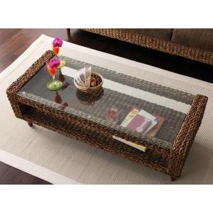 ローテーブル 120 センターテーブル リゾート アジアン アバカ