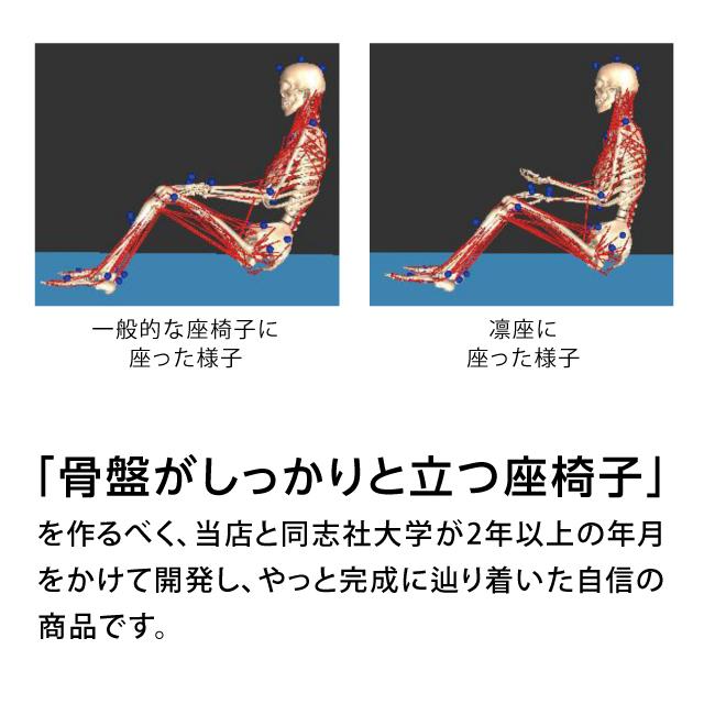 座椅子 骨盤矯正 座いす 座イス コンパクト 腰痛 腰が重い 背すじ 補正 補整 猫背 凛と座る 骨盤を立てる 椅子の上で使用可 骨盤 サポート｜kagu-try｜14