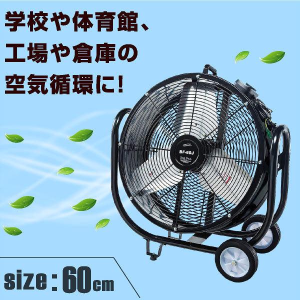S.Kjapan 業務用扇風機 大型工場扇 工業扇 60cm 全閉式 ビッグファン