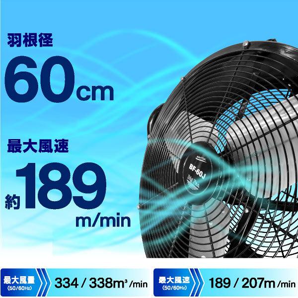S.Kjapan 業務用扇風機 大型工場扇 工業扇 60cm 全閉式 ビッグファン