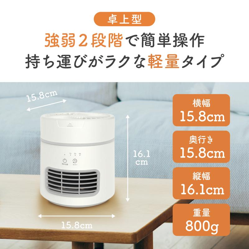 S.Kjapan 新発売 2in1 多機能型 セラミックヒーター 電気ヒーター