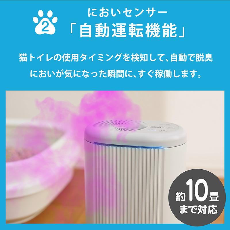 ブルーデオS にゃんこ 脱臭除菌機 MC-S311C 新品未使用 楽天市場】ブルーデオS にゃんこモデル 脱臭除菌機 おまけ付き 約10畳