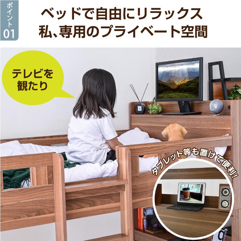 ARTTOWN 特殊 高反発マットレス2枚付 耐荷重700kg TVが置ける 二段
