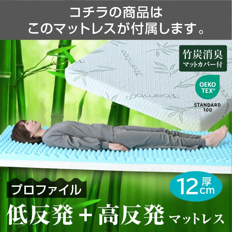低・高反発 両面マットレス付 二段ベッド 2段ベッド 親子ベッド スチール ベッド下収納 宮棚 コンセント付き ムーンZZ -ART_4
