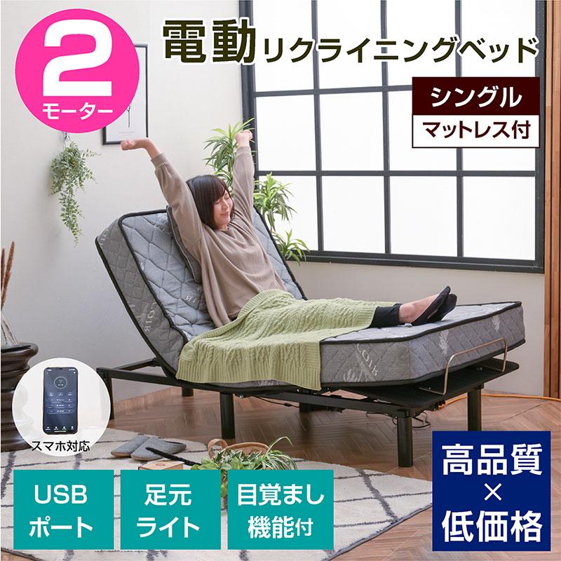 ART 電動ベッド ポケットマットレス付 2モーター リモコン USB付 ART 電動ベッド ポケットマットレス付 2モーター リモコン USB付