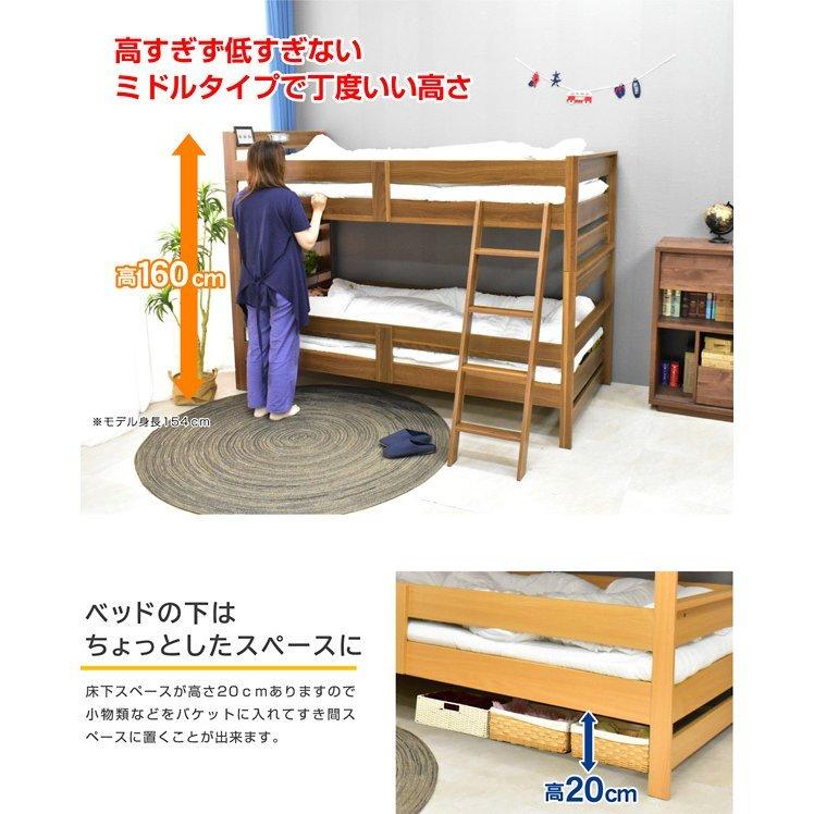 (パームマット付き) 選べる4色 耐震式 耐震300kg 二段ベッド 2段ベッド シングルベッド シングルベット おしゃれ 激安 サローネ2 ART｜kagu-try｜09
