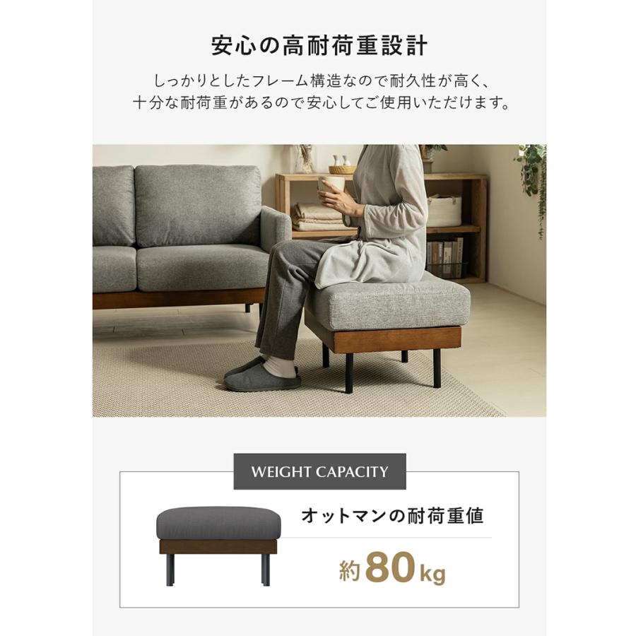 ビンテージ家具◾️木製フレーム ラッシスツール / オットマン A