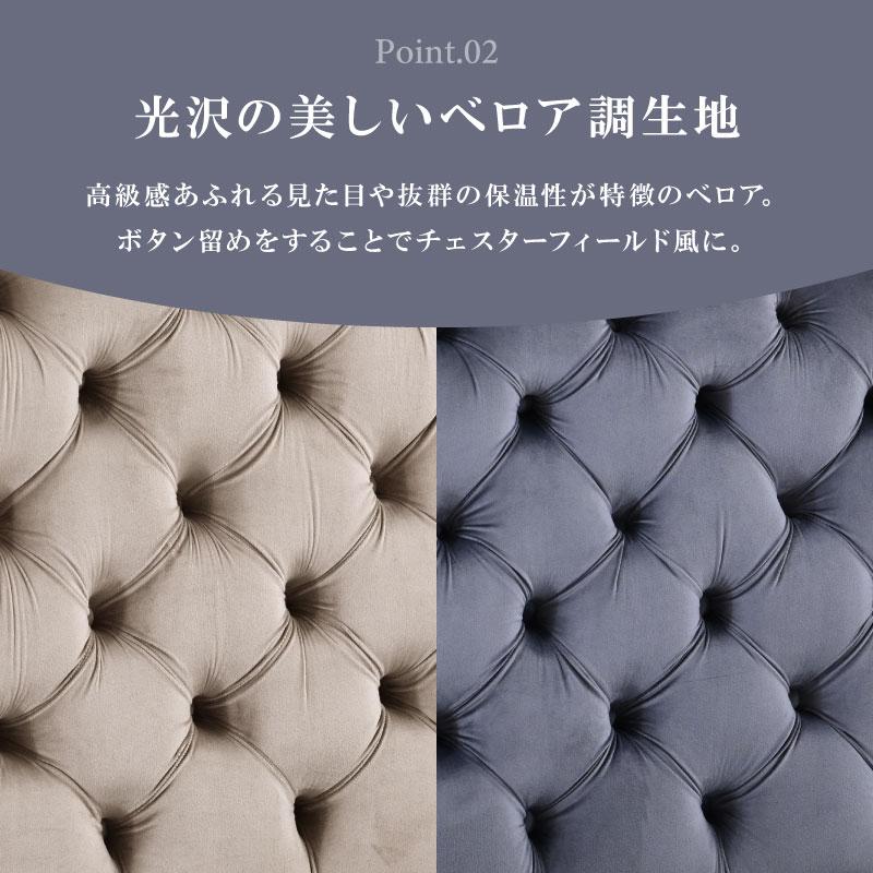 SNSで話題 ベッド ベッドフレーム 高級 ダブルベッド ダブル ベロア