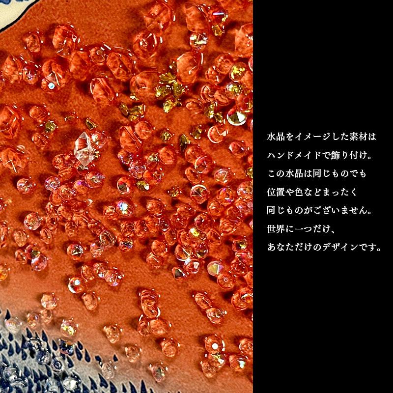 水晶パネル アートパネル 42×52cm 名画 凱風快晴 フレーム付き クリスタル 絵 イラスト おしゃれ 高級感 KH2118_4
