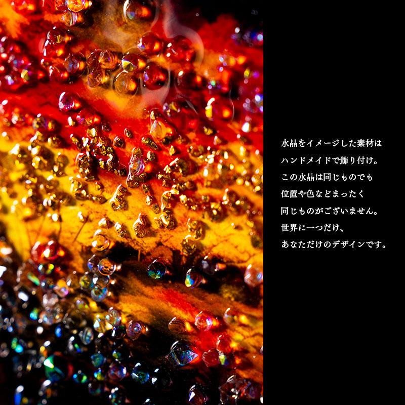 水晶パネル アートパネル 40×50cm 風景 京都 五重塔 紅葉 秋 金