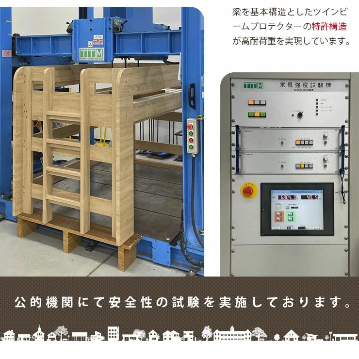 KAGUWORLD ロフトベッド シングル ロータイプ はしご 高耐荷重 耐荷重