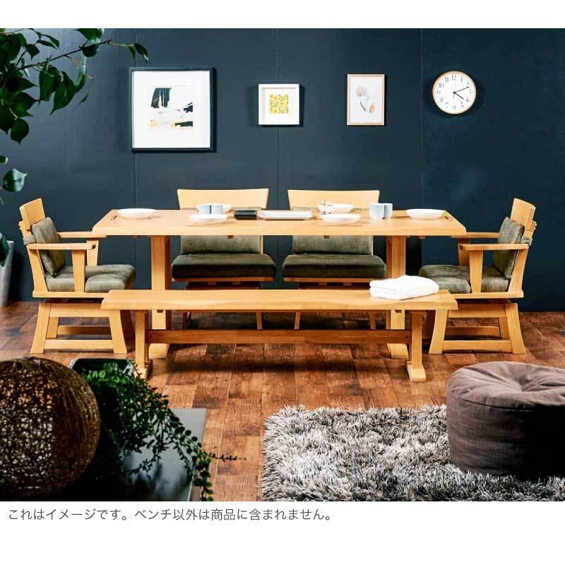 KAGUWORLD ダイニングベンチ 単品 花月 170cm ダイニングチェア 和風