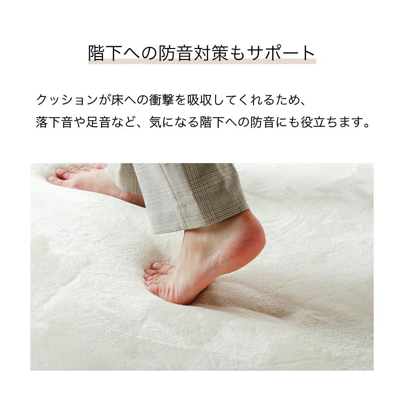 KAGUWORLD 低反発マイクロファイバーラグ 185×185cm 敷物 ホット