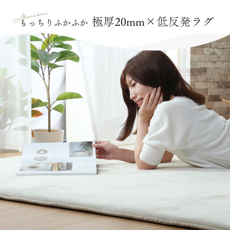 KAGUWORLD 低反発マイクロファイバーラグ 200×300cm 4畳 敷物 ホット