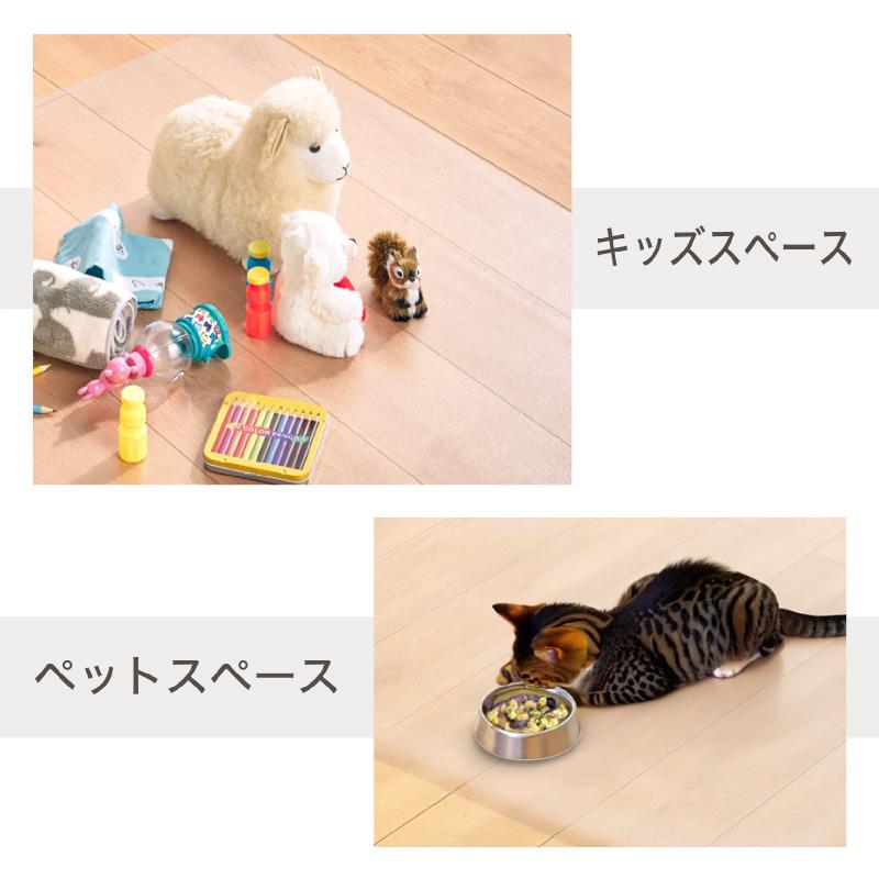 KAGUWORLD ダイニングマット PVC 180×180 PVCマットリビング マット 撥