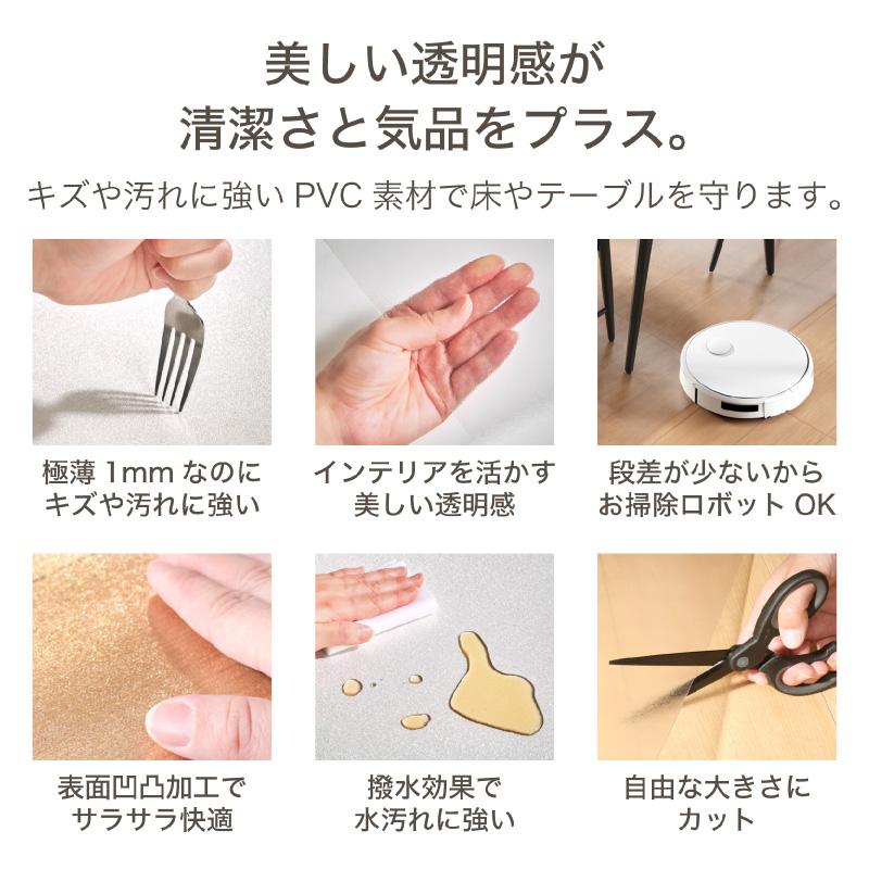 KAGUWORLD ダイニングマット PVC 180×180 PVCマットリビング マット 撥