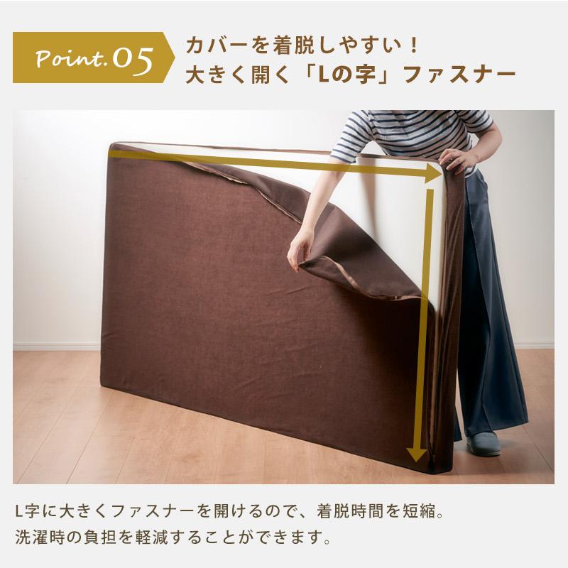 KAGUWORLD ウレタンマットレス 一枚もの 10cm 25D ダブル D パイル生地