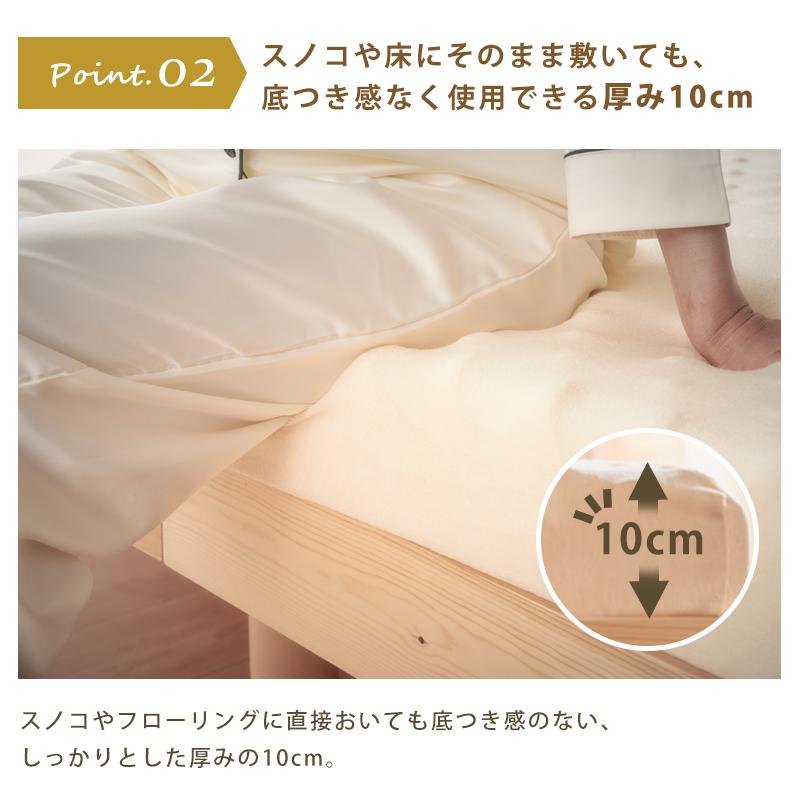 KAGUWORLD ウレタンマットレス 一枚ものプロファイル 10cm 25D ダブル