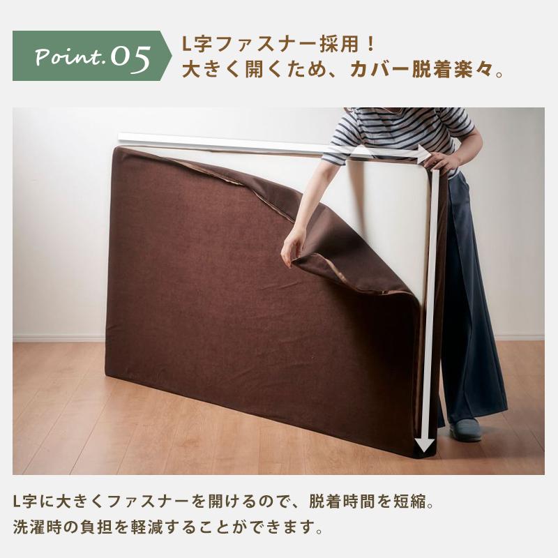 ウレタンマットレス 低反発 一枚もの 8cm 28D13 セミダブル SD パイル生地 カバー洗濯可能 ウレタンフォーム 低反発マットレス ふんわり 柔らかい_10