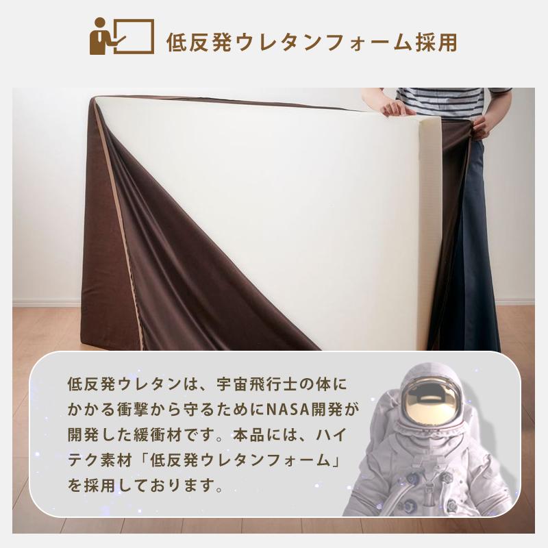 ウレタンマットレス 低反発 一枚もの 8cm 28D13 セミダブル SD パイル生地 カバー洗濯可能 ウレタンフォーム 低反発マットレス ふんわり 柔らかい_6