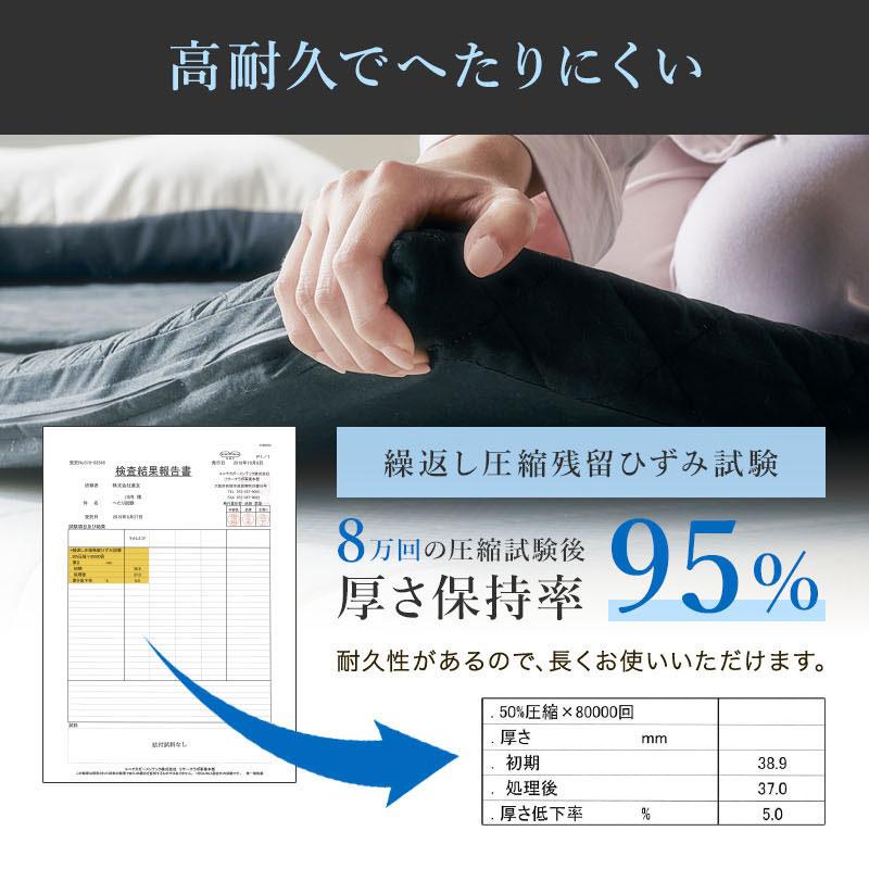 マットレス シングル エアーアスリート 立体構造素材使用 寝具 硬め 洗える 体圧分散 日本製 国産 通気性 透水性 高反発 清潔 軽量 薄型｜kagu-world｜08