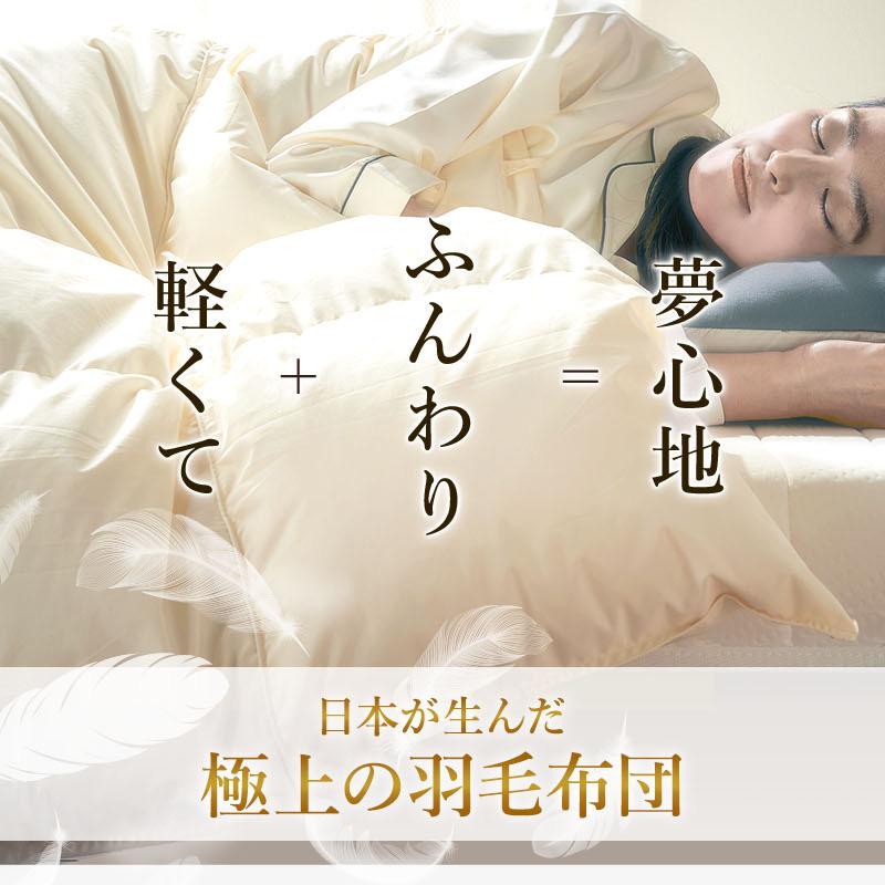 KAGUWORLD 羽毛布団 日本製 移動防止立体キルト 36マス ダブル KAGUWORLD 羽毛布団 日本製 移動防止立体キルト 36マス ダブル