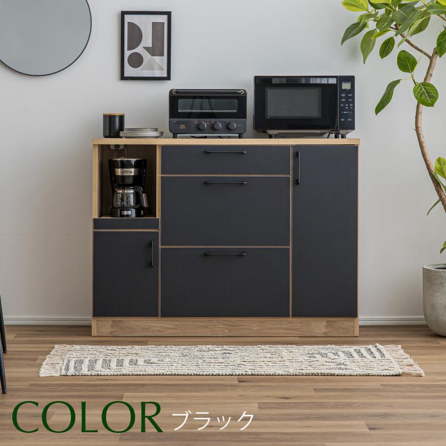 キッチンカウンター 食器棚 カウンター キッチン収納 幅 120 cm 日本製 キッチンラック キッチンボード レンジ台 完成品_13
