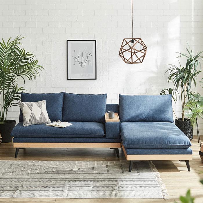 ソファ カウチソファ 3人掛け 幅240cm カウチ 入れ替え可能 ソファー