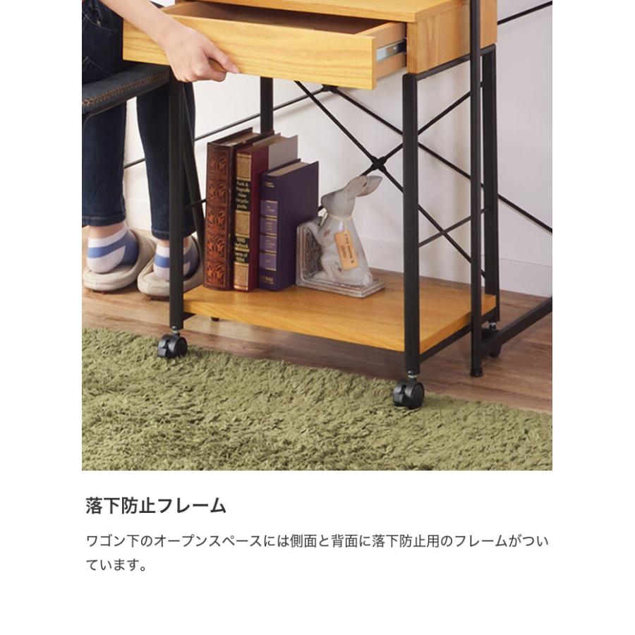 デスクワゴン サイドチェスト ナイトテーブル 収納ラック 収納 サイド